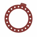 Macho O-Ring & Seal 24in Full Face Predator 1330 Flange Gasket Red EPDM, NSF-61 Certified, 1/8in Thick 2400.PFF150.M0001
